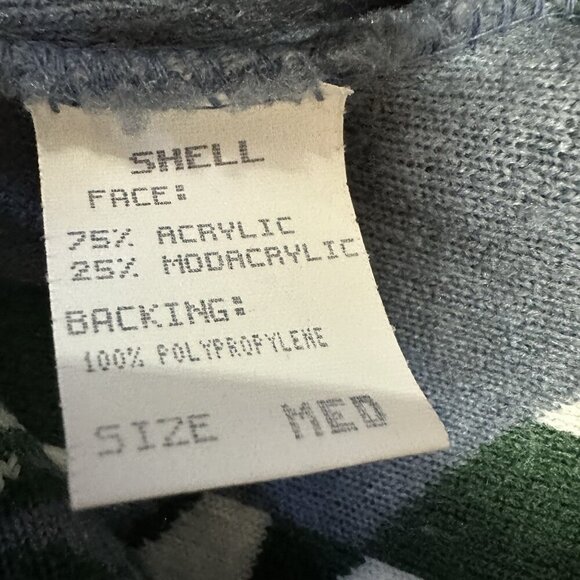 Vintage Monterey Aztec Fleece Jacket Women Size M Full Zip Collared Made In USA - Picture 4 of 7